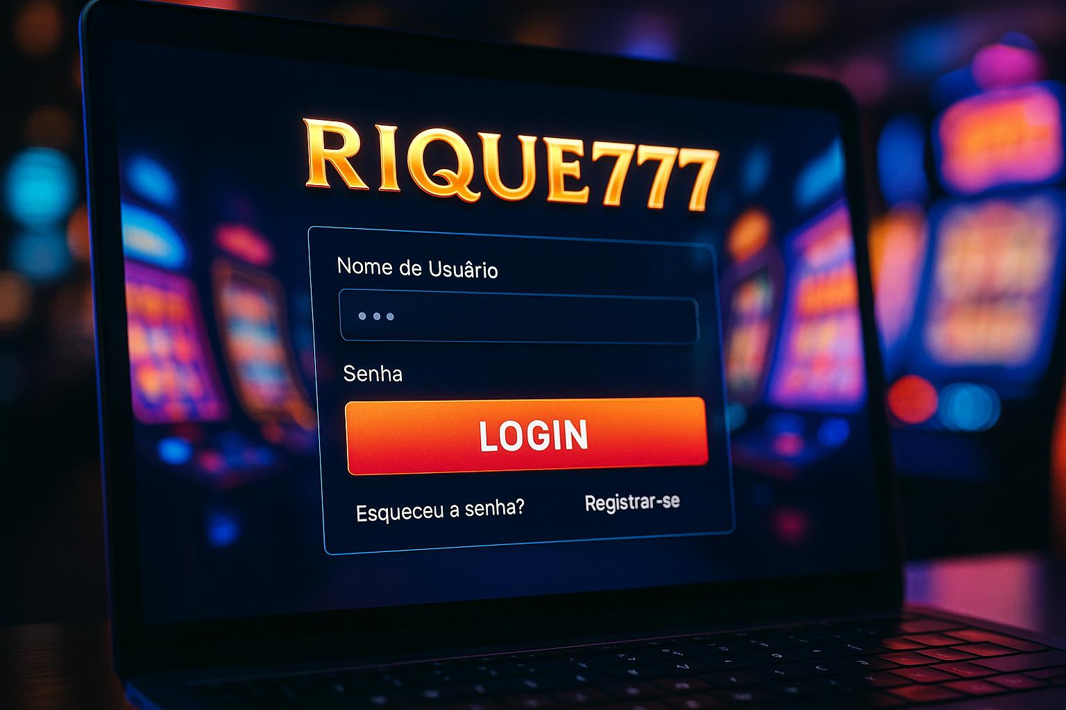 Login no Cassino RIQUE777