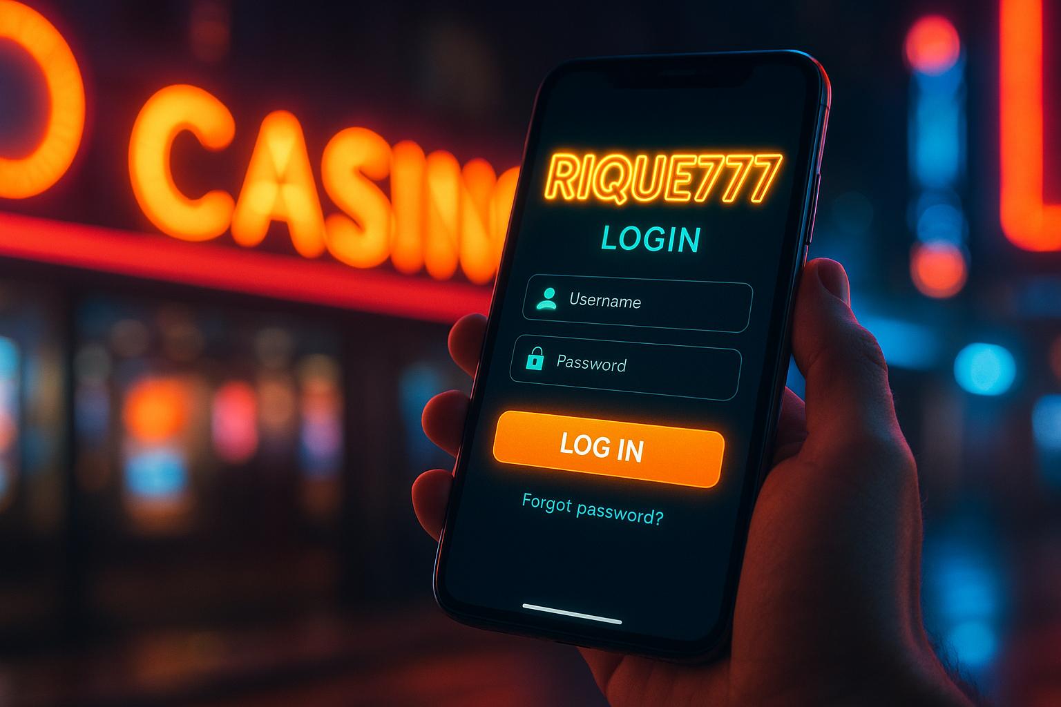 Não Perca tempo, o rRgistro na site RIQUE777