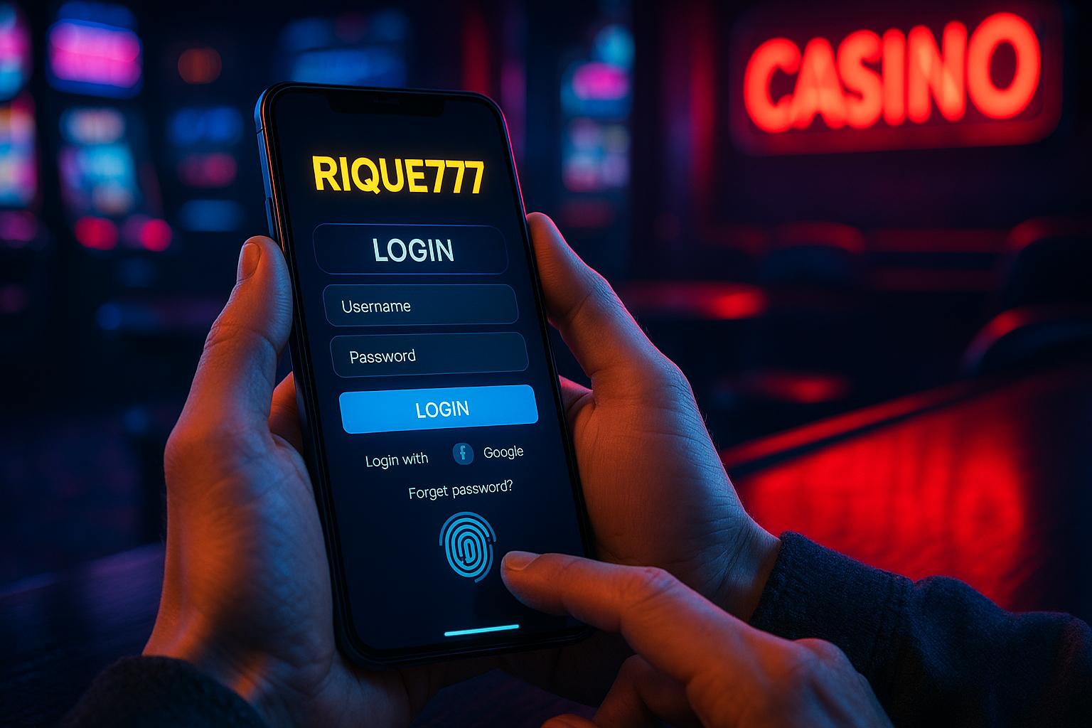 Registro na RIQUE777 Garante Acesso a uma Vasta Seleção de jogo