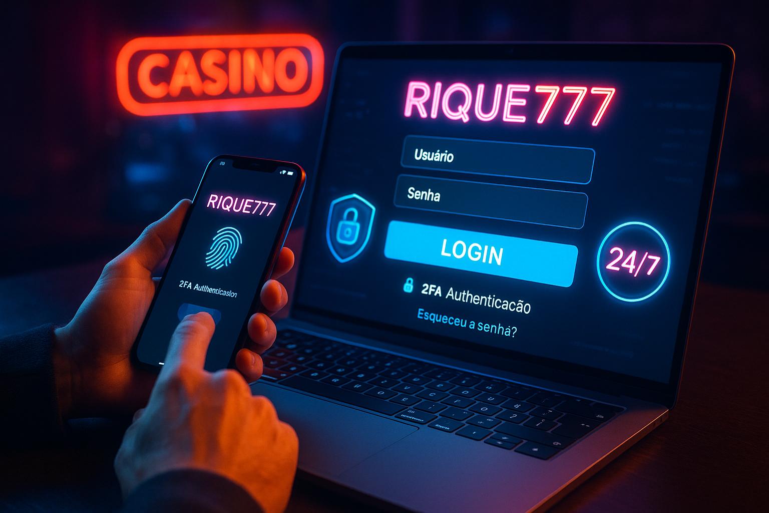 Criar uma nova Conta no plataforma RIQUE777