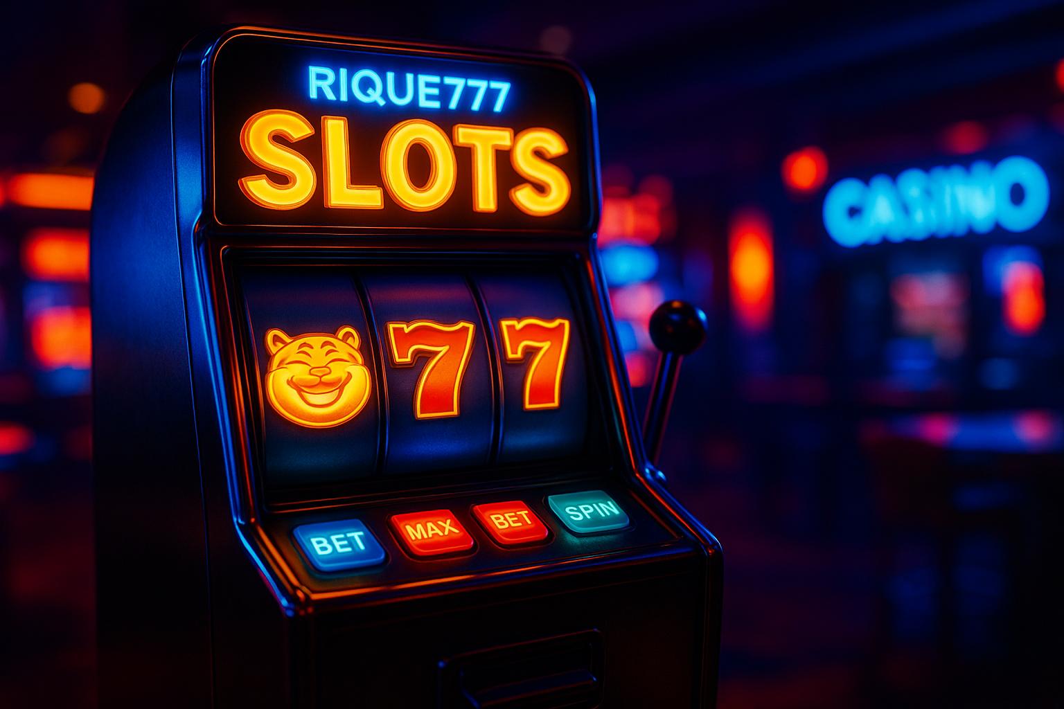 Explore o mundo das slot machines no RIQUE777 Casino